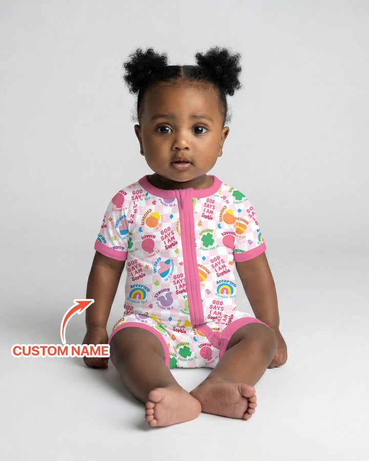 God Says I Am St. Patrick’s Day Custom Name Family Matching Shorty Zippy