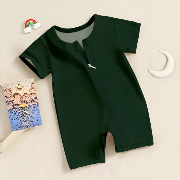 Dark Green Bamboo Fabric Baby Clothing – Rich and Cozy