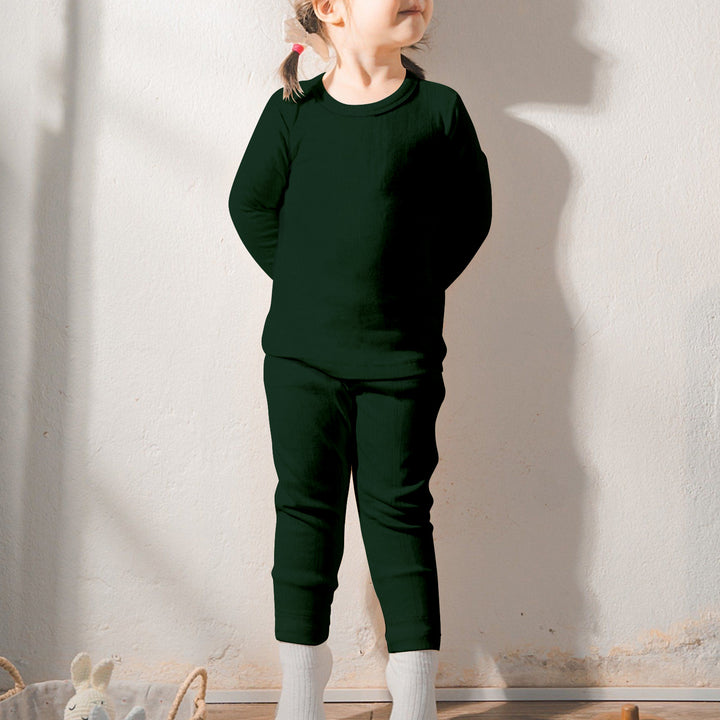 Dark Green Bamboo Fabric Baby Clothing – Rich and Cozy