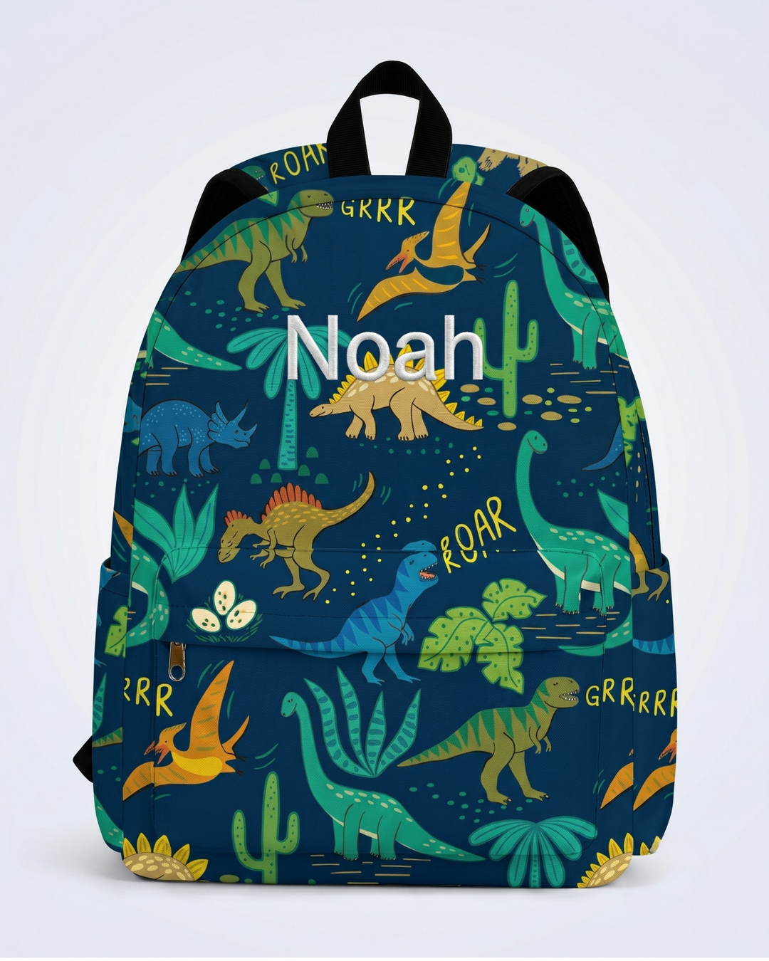 Dino Era Custom Name Embroidered Backpack