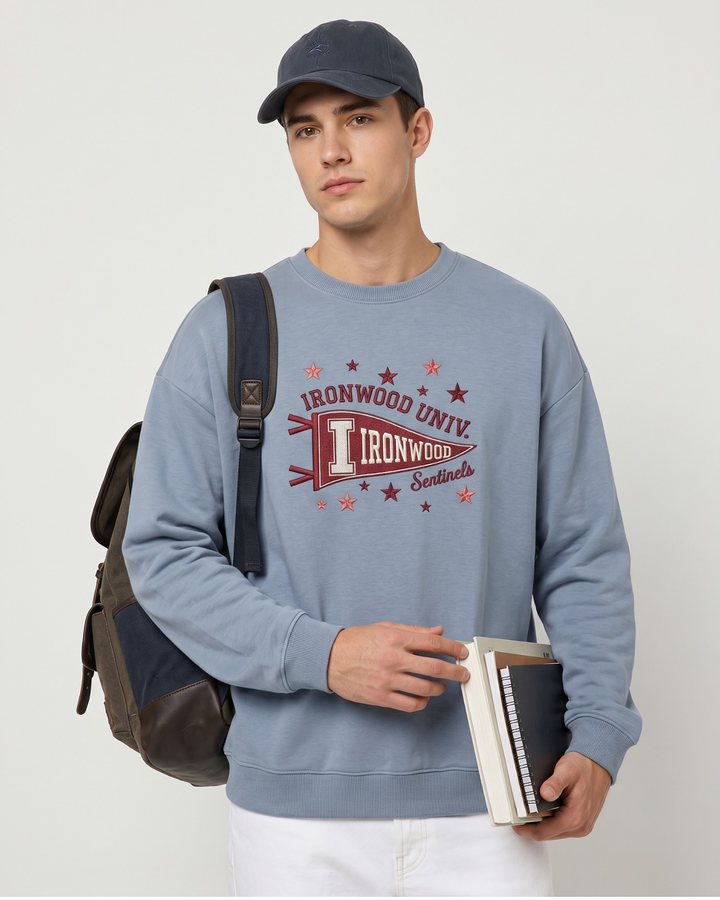Template Damen-Rundhals-Sweatshirt aus Bambus