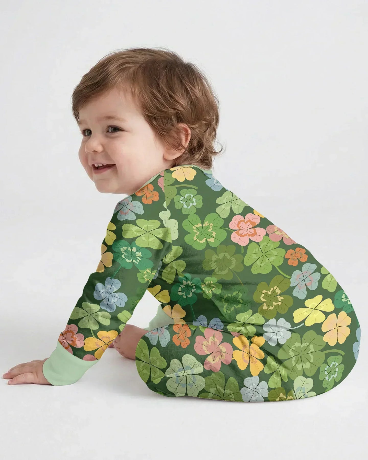 Lucky 4 Leaf Clover Bamboo Convertible Zippy
