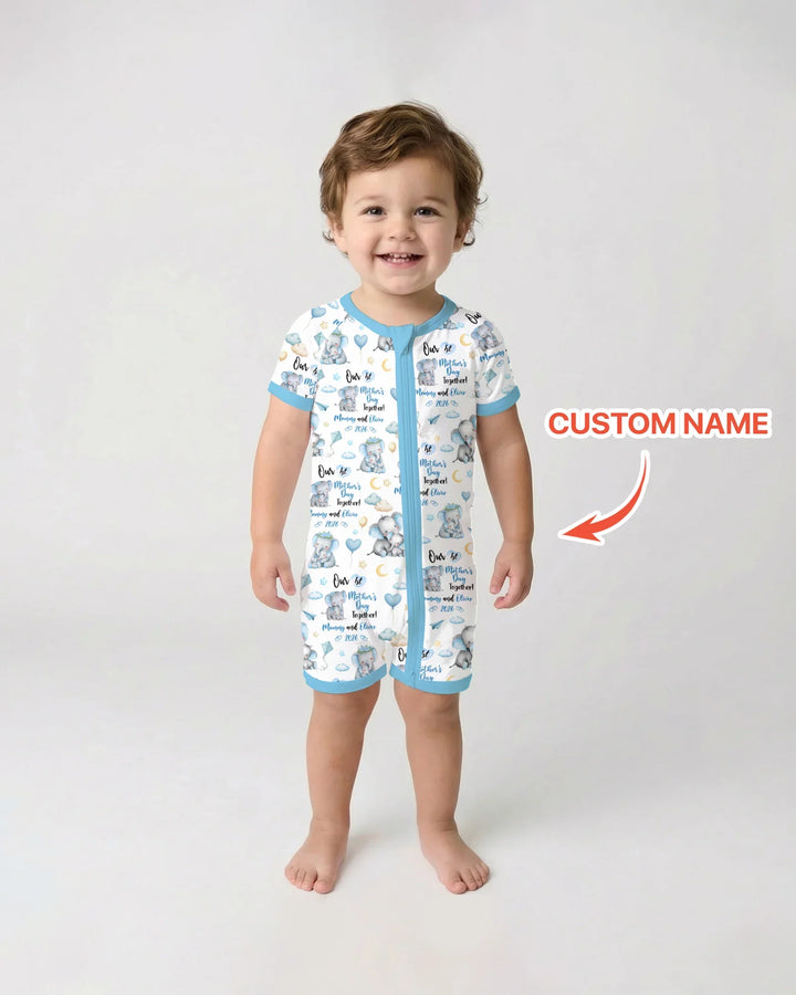 Personalized Our 1st Mother's Day Together Bamboo Shorty Zippy