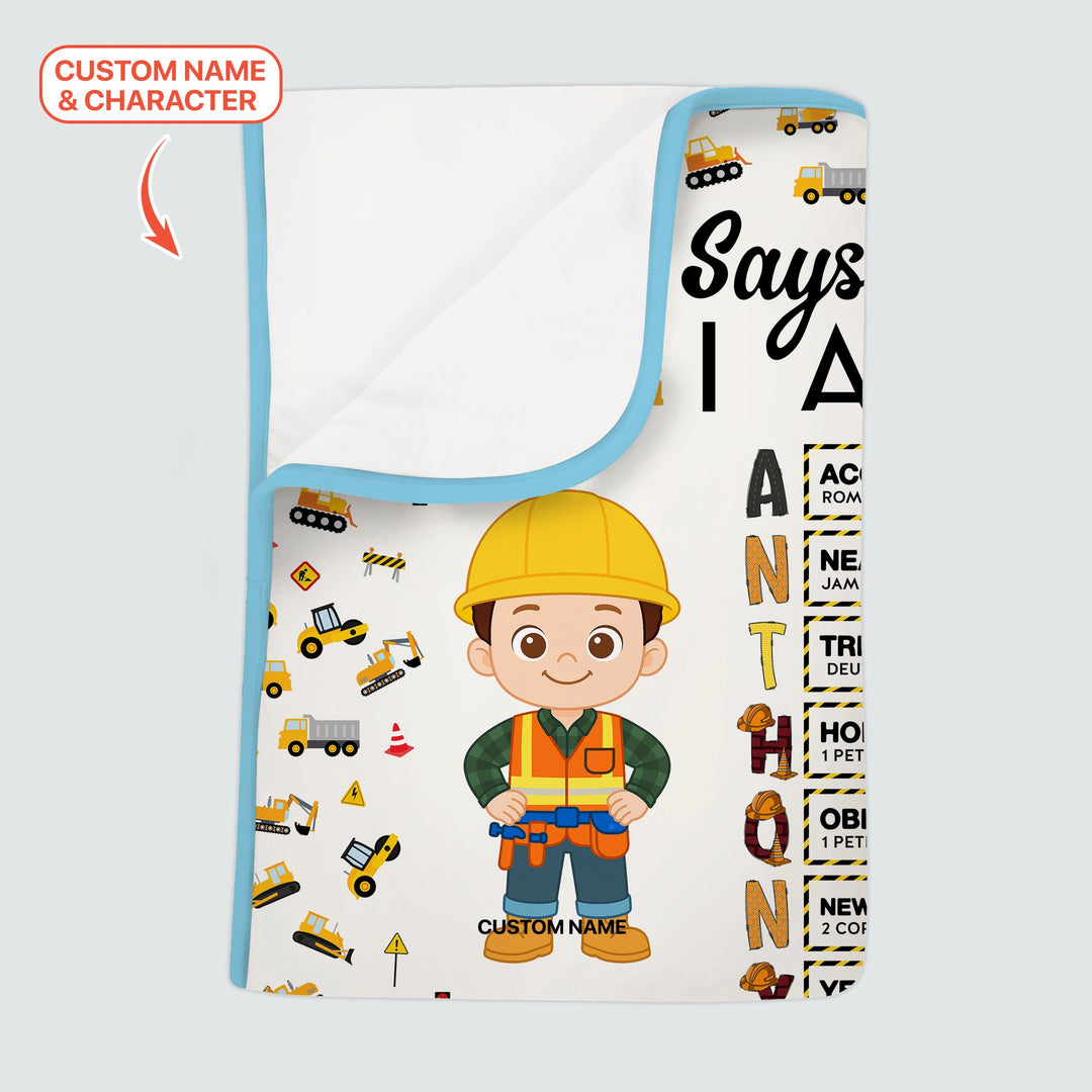 Vorlage für individuelle Kleinkinddecke