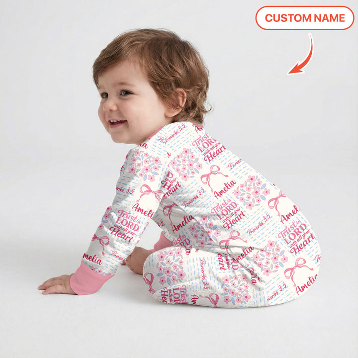 Trust The Lord With All Your Heart Custom Name Convertible Zippy