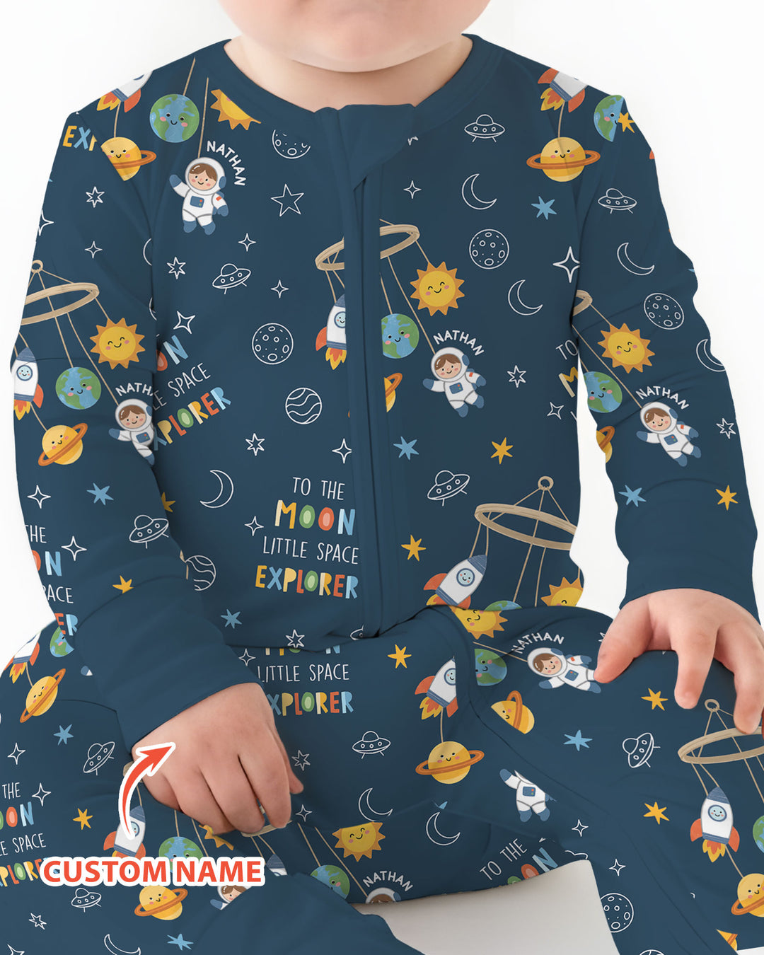 Gerippte Babykleidung mit individuellem Foto - Weich &amp; Skizzenhaft