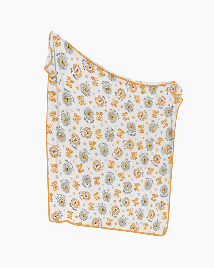 A Child Of God Boy Bamboo Blanket