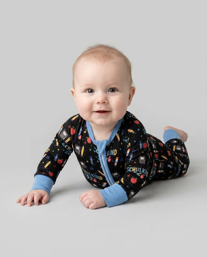 Gerippte Babykleidung mit individuellem Foto - Weich &amp; Skizzenhaft