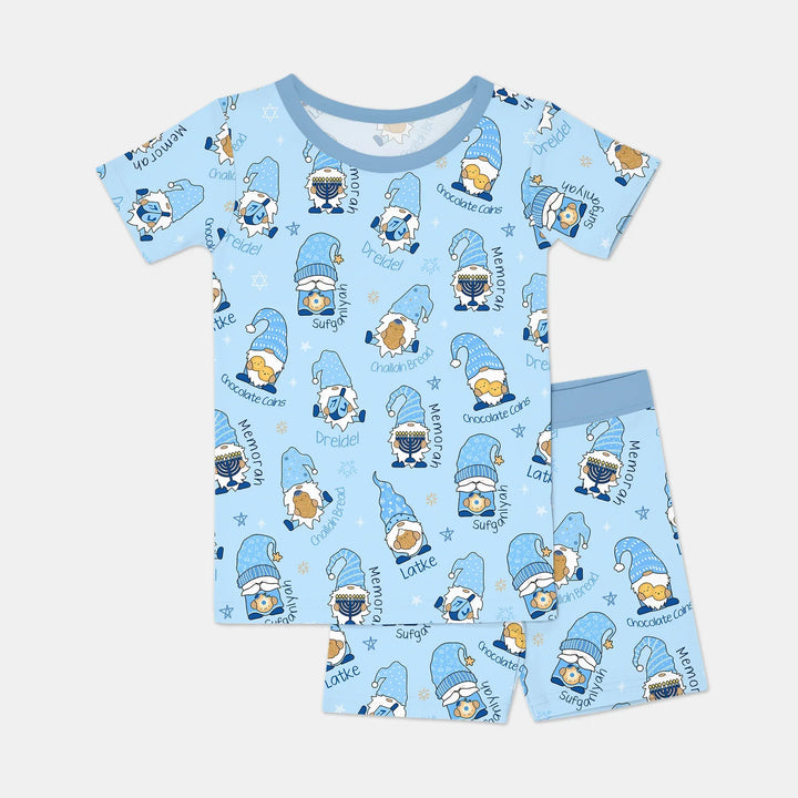 Template Zweiteiliges Pyjama-Set mit kurzen Ärmeln und Shorts
