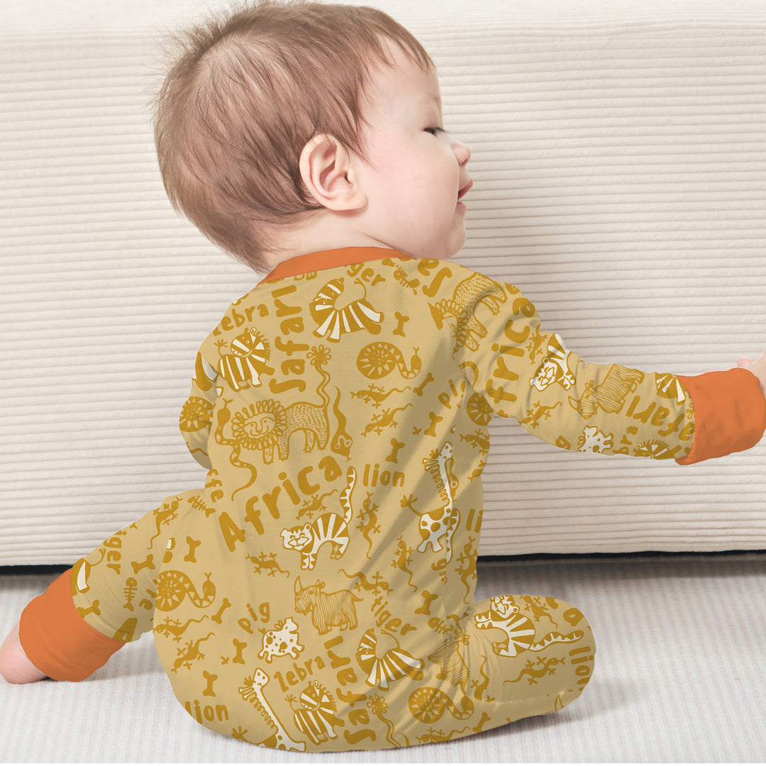 Handdrawn African Animals Convertible Zippy