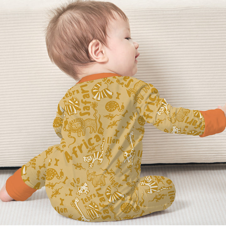 Handdrawn African Animals Convertible Zippy