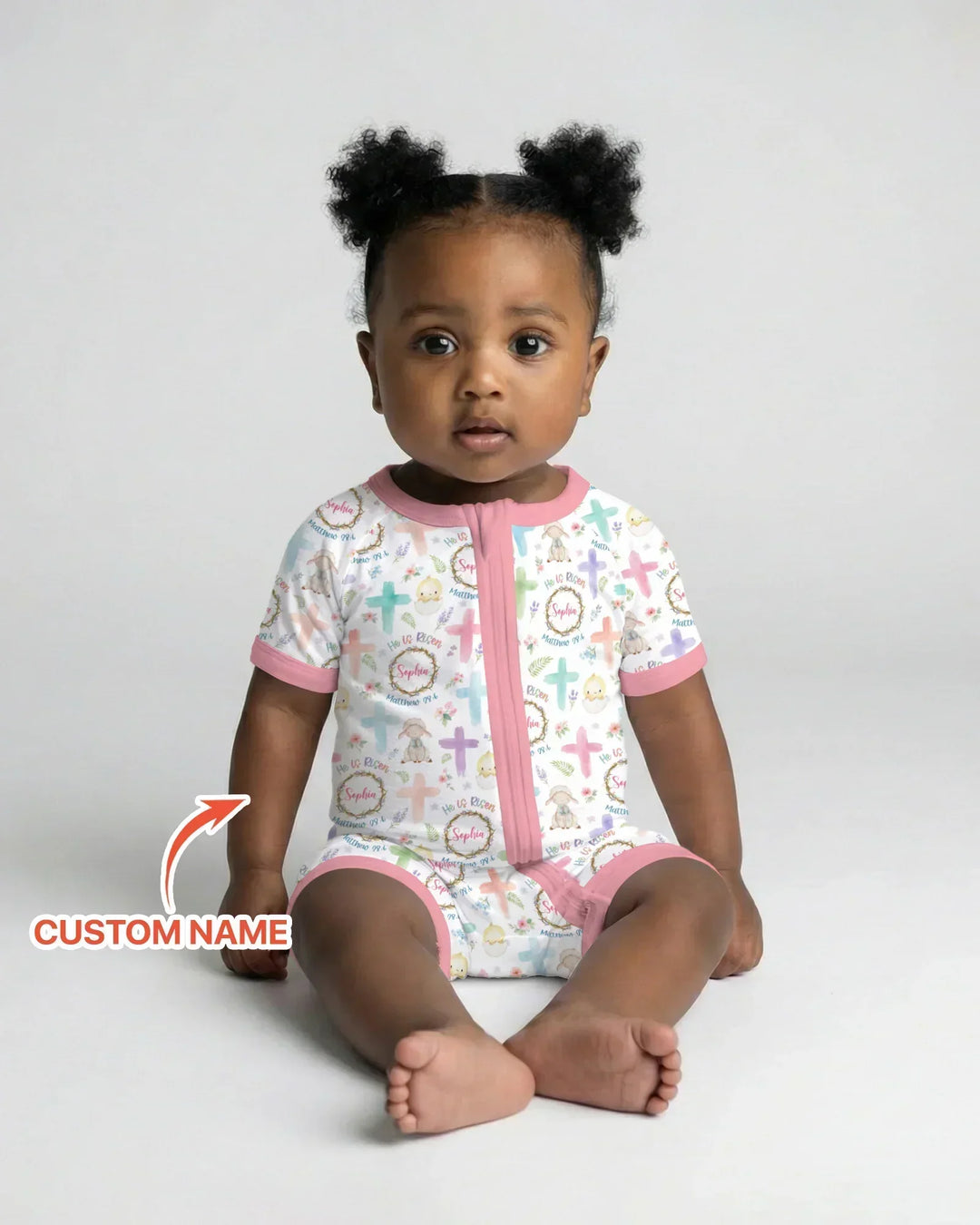 He Is Risen Personalized Shorty Zippy