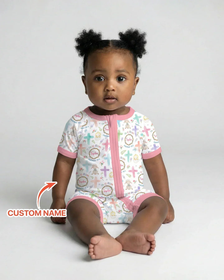 He Is Risen Personalized Shorty Zippy