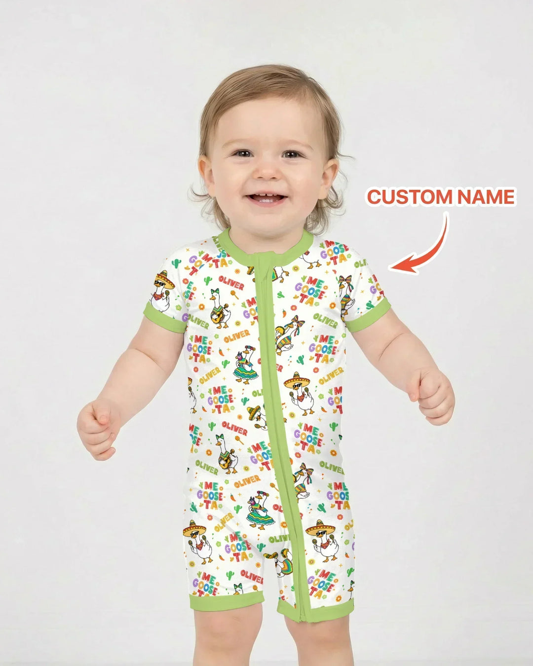 Custom name Me Goose-ta Bamboo Shorty Zippy