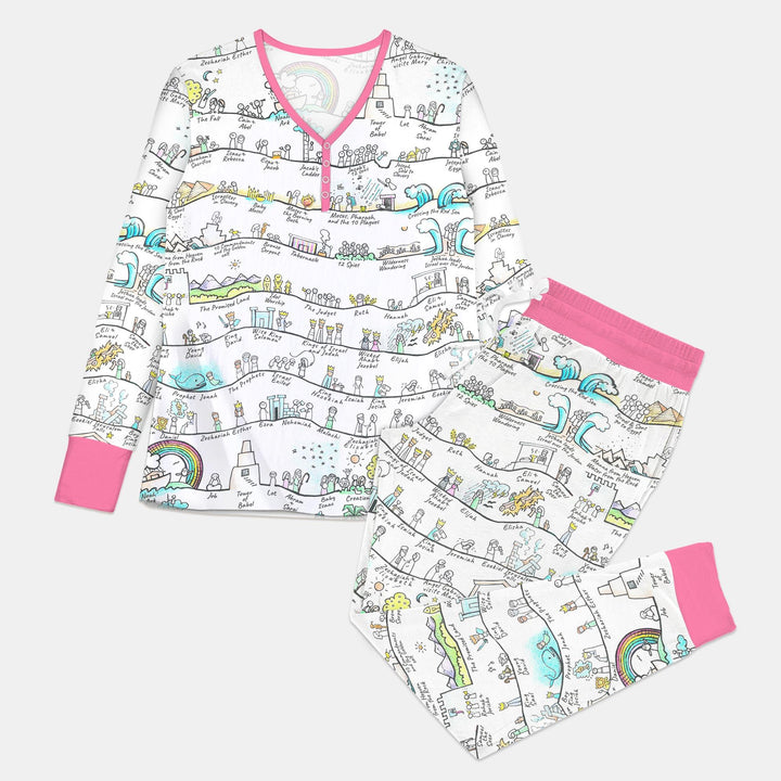 Bible Story Journey Family Matching Custom Women Pajama Set