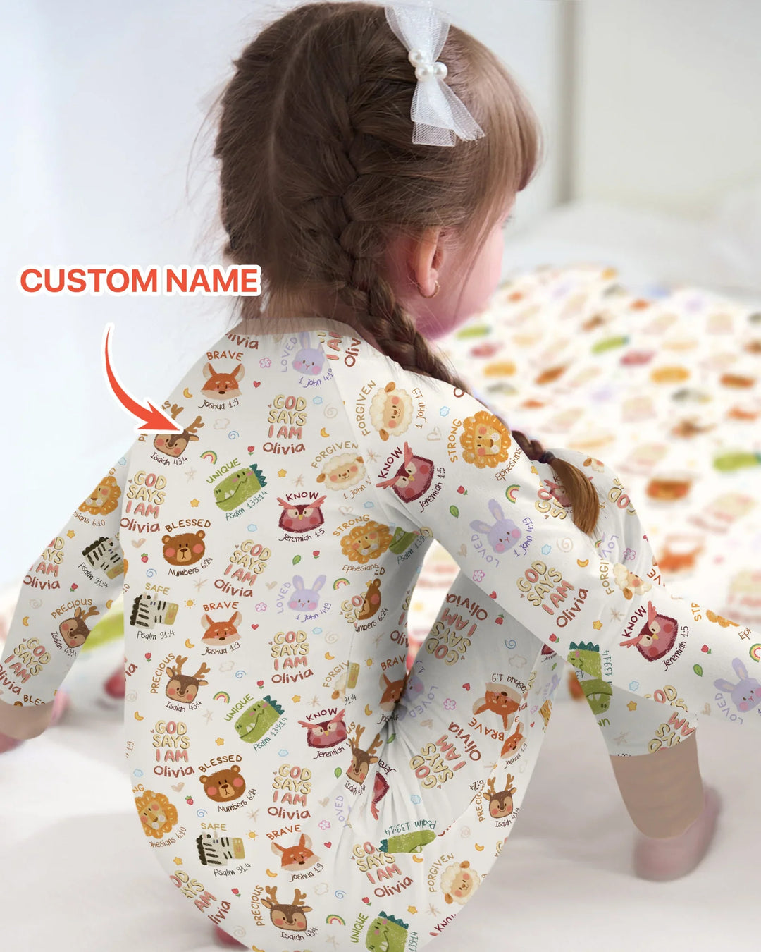 God Says I Am — Little Flock Custom Name Convertible Zippy
