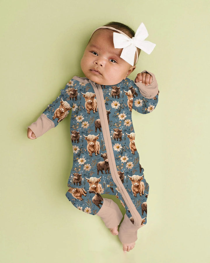 Gerippte Babykleidung mit individuellem Foto - Weich &amp; Skizzenhaft