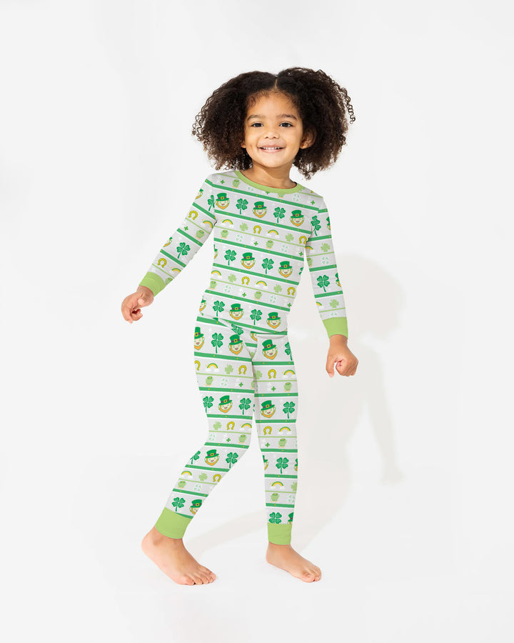 Happy Saint Patrick's Day Two Piece Long Sleeve Pajama Set