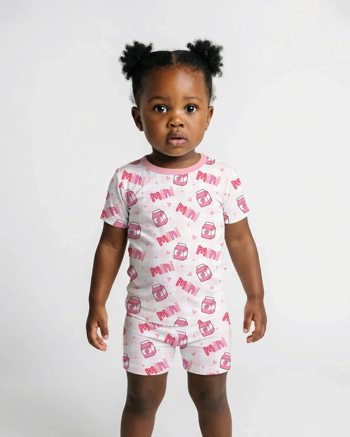 Mama & Mini Mother's Day 2026 Bamboo Two Piece Short Sleeve Shorts Pajama Set