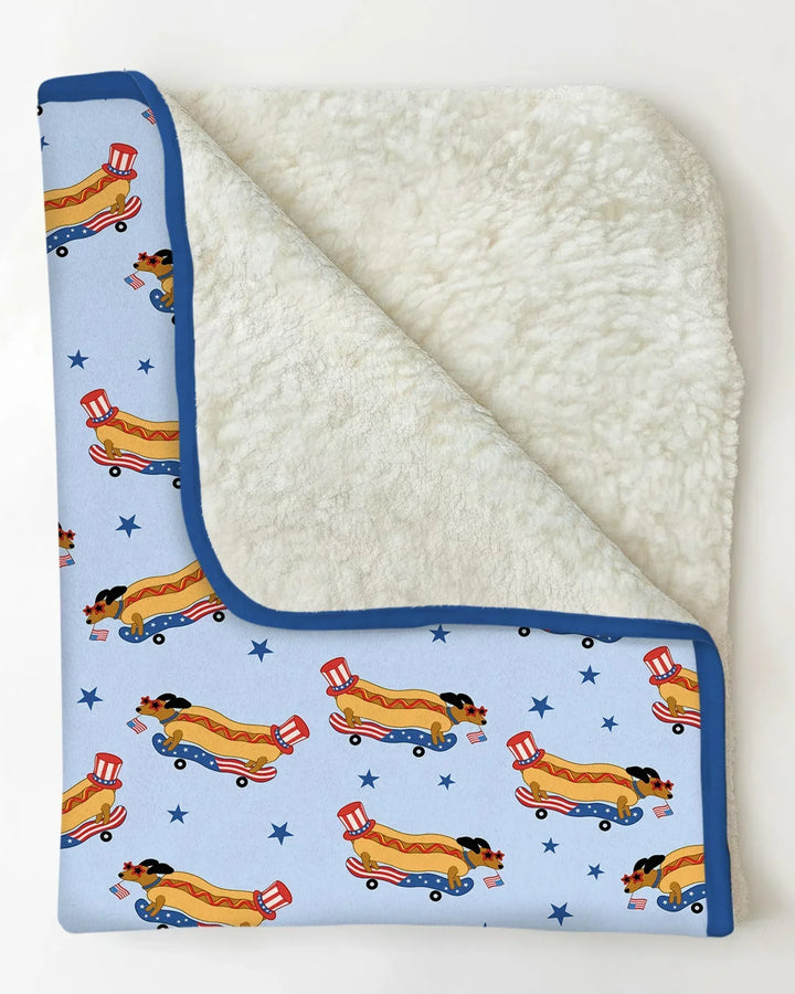 American Hot Dog Bamboo Blanket