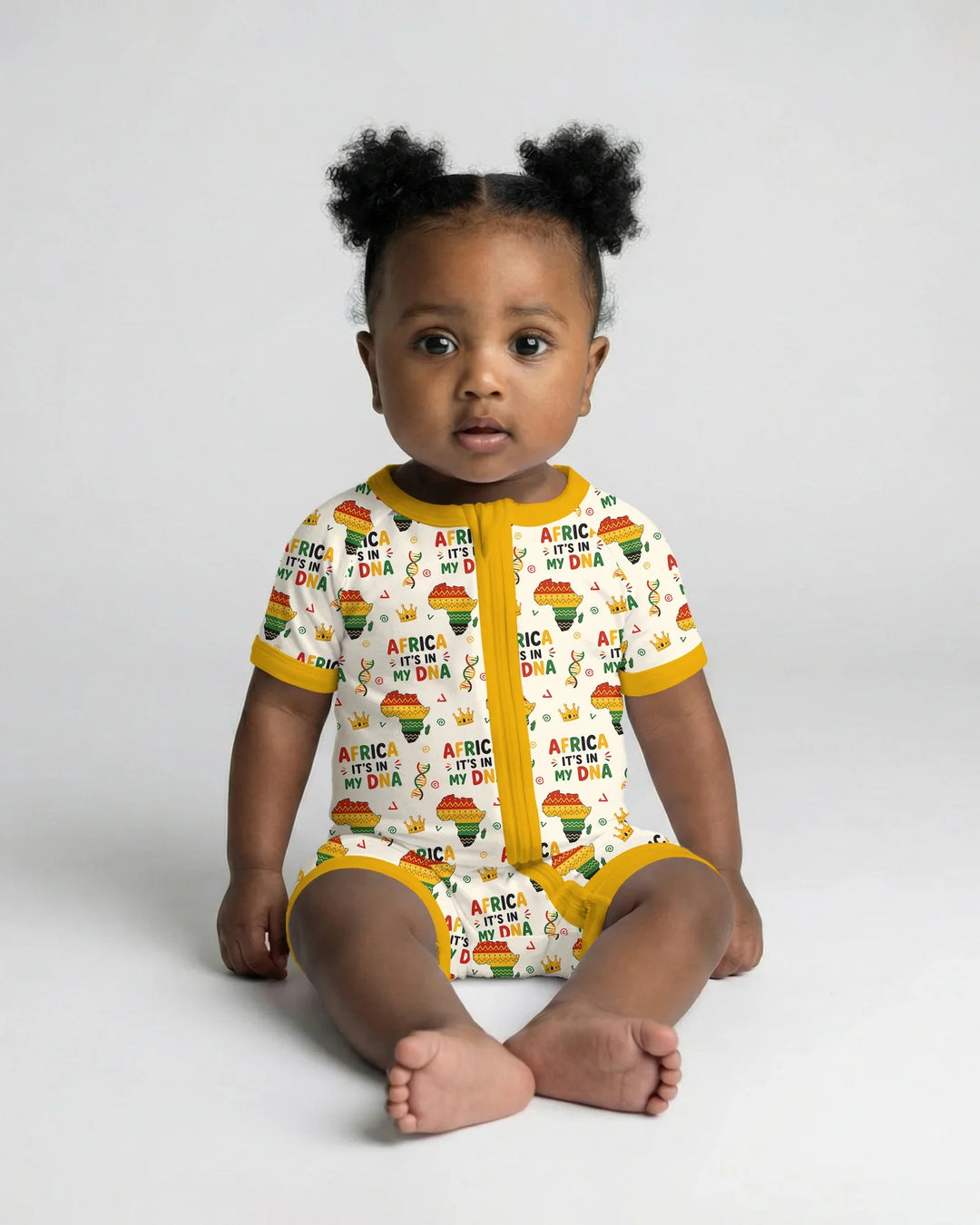 Africa It's In My DNA Bamboo Shorty Zippy
