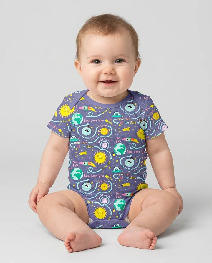 Love to the Moon and Back  Bamboo Bodysuit