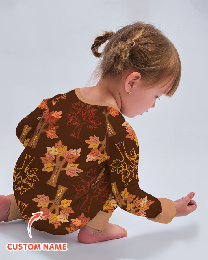 Custom Thanksgiving Tree Bamboo Convertible Zippy