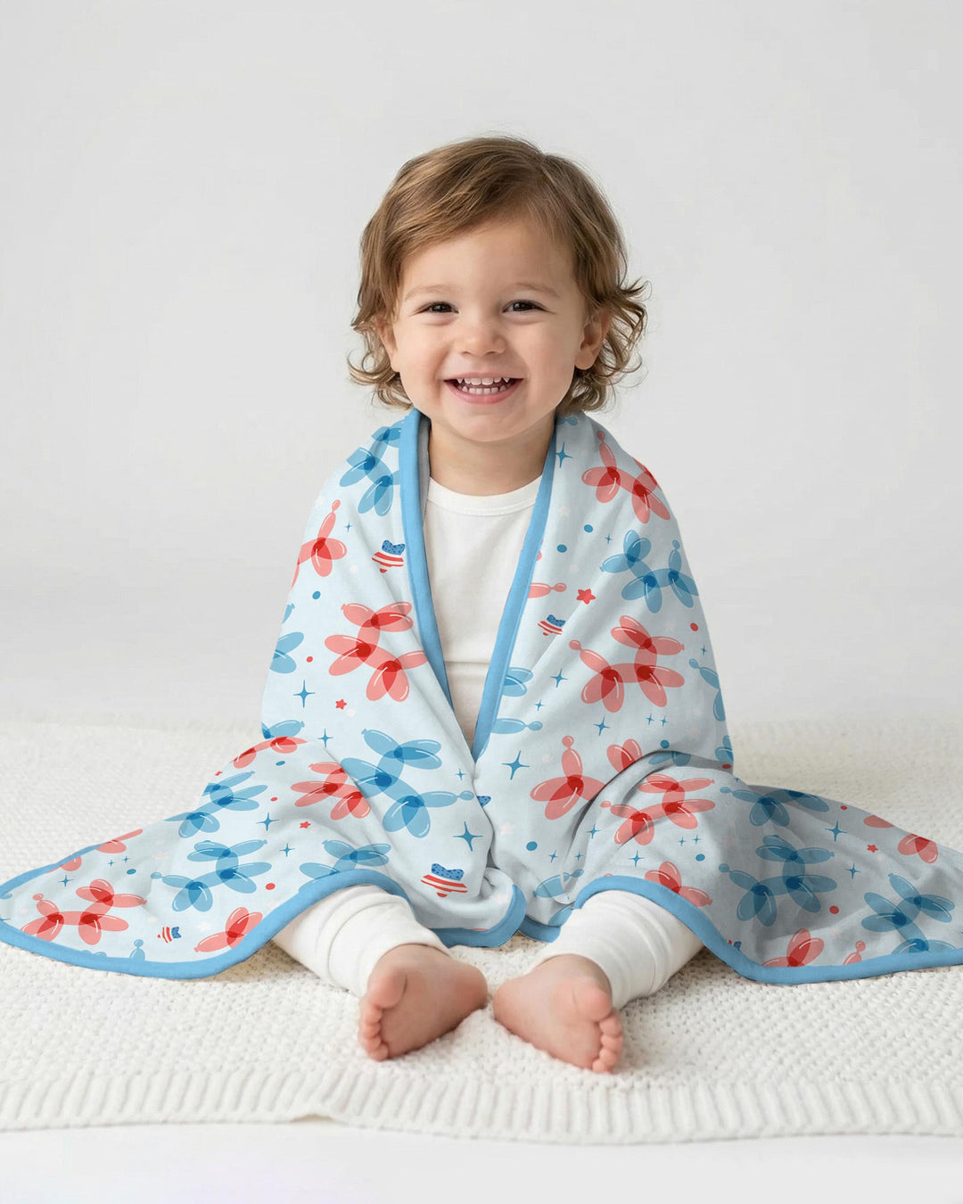 American Balloon Dog Party Bamboo Blanket