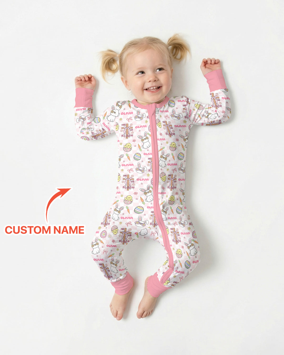 Custom Name Retro Easter Convertible Zippy