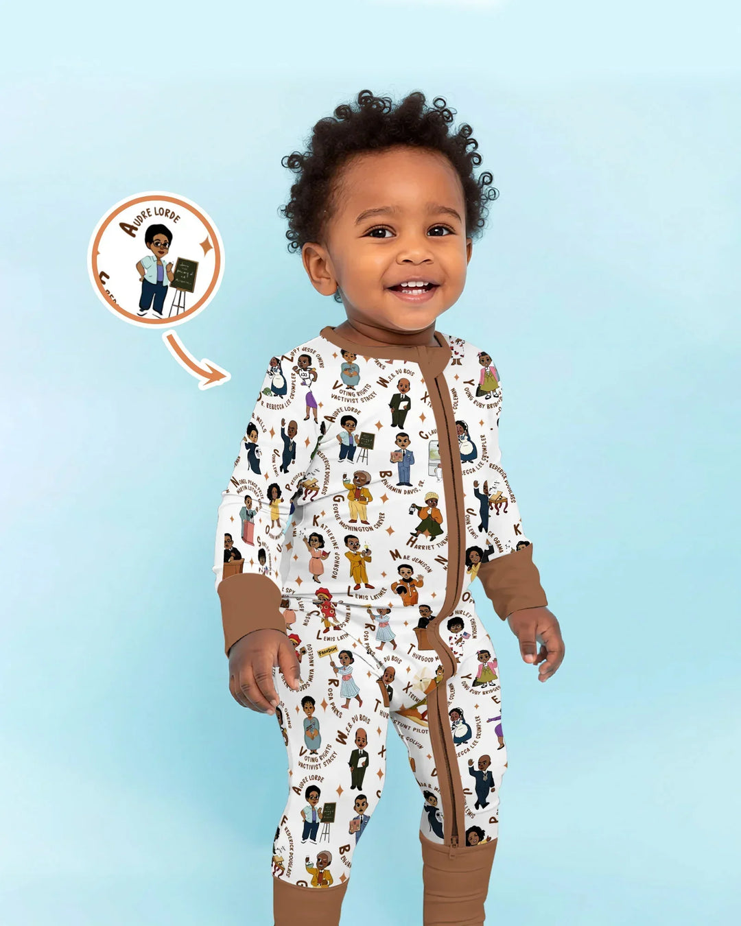 Black Legacy ABCs Family Matching Bamboo Convertible Zippy