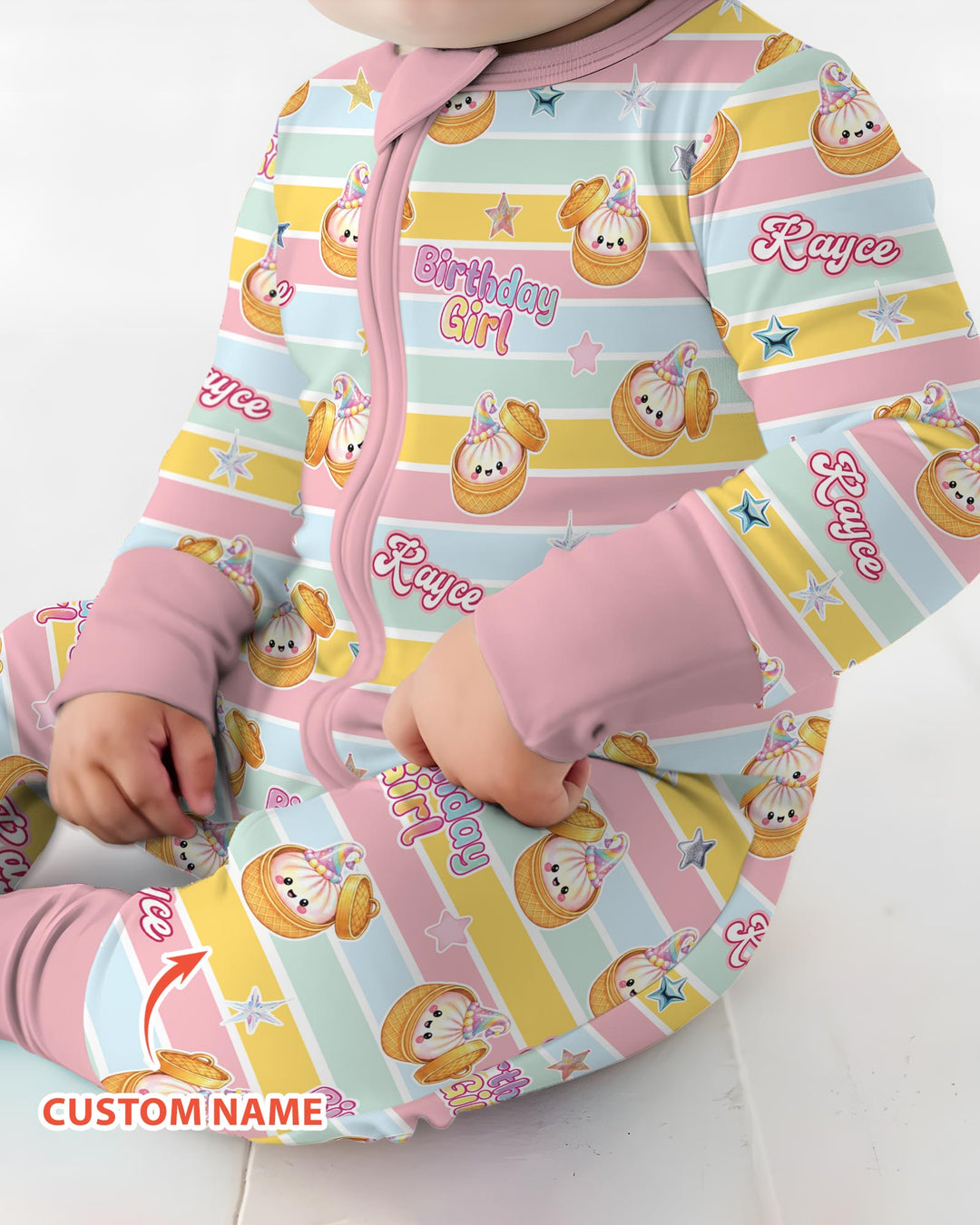 Gerippte Babykleidung mit individuellem Foto - Weich &amp; Skizzenhaft