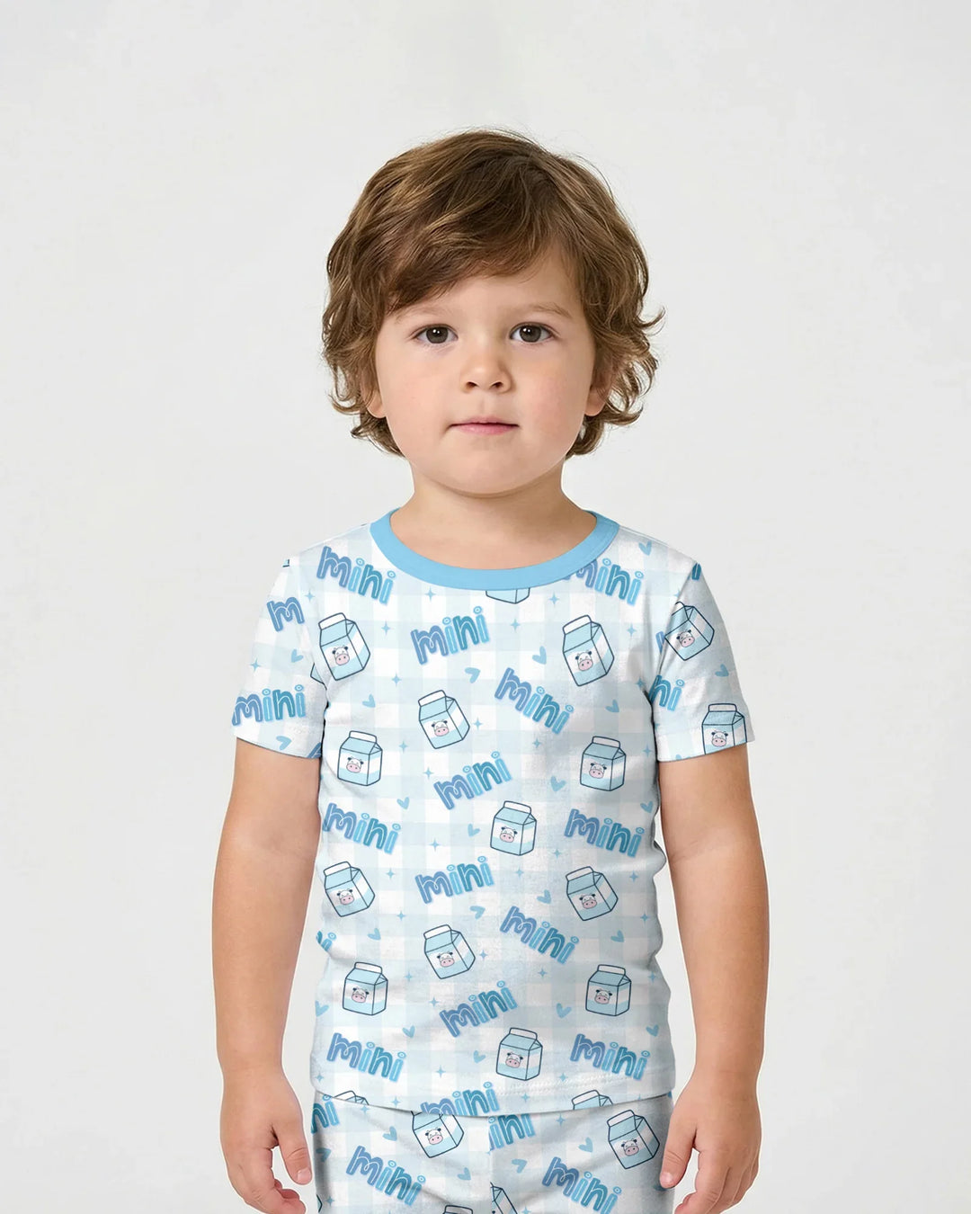Mama & Mini Mother's Day 2026 Bamboo Two Piece Short Sleeve Shorts Pajama Set