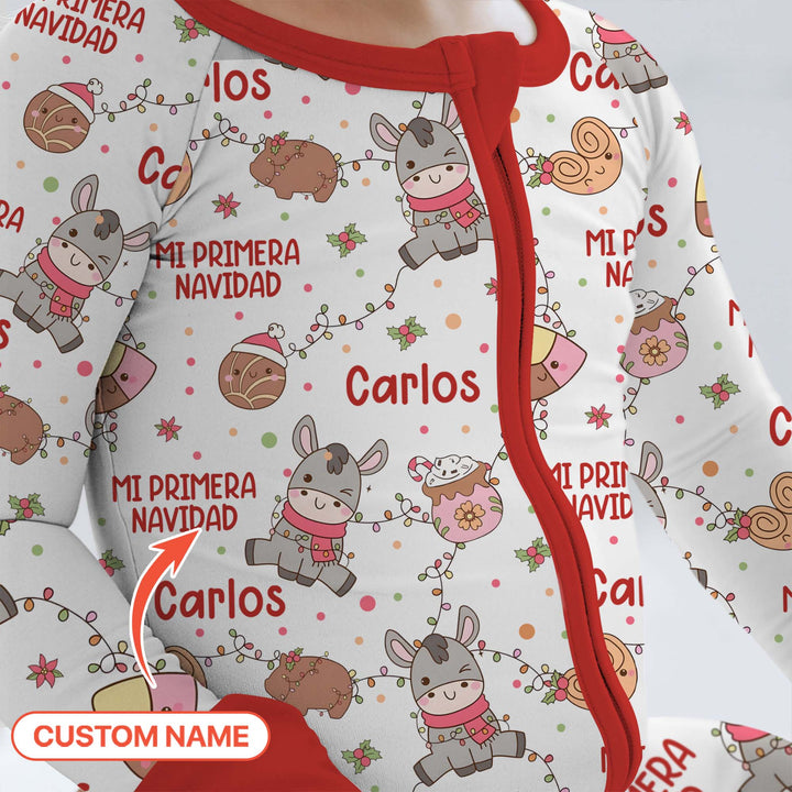 Mi Primera Navidad Custom Name Convertible Zippy , Mi Primera Navidad Custom Name Convertible Zippy - 0-3M
