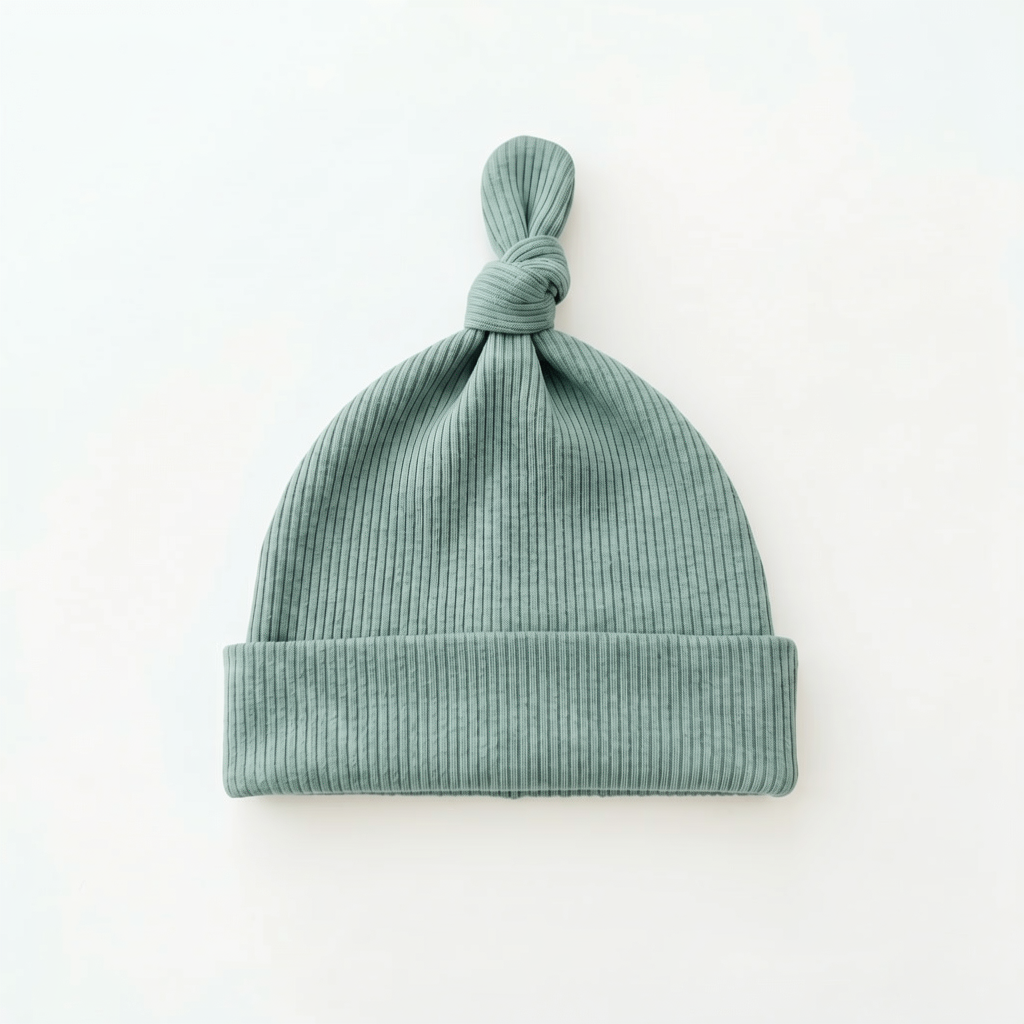Ribbed Bamboo Knotted Hat