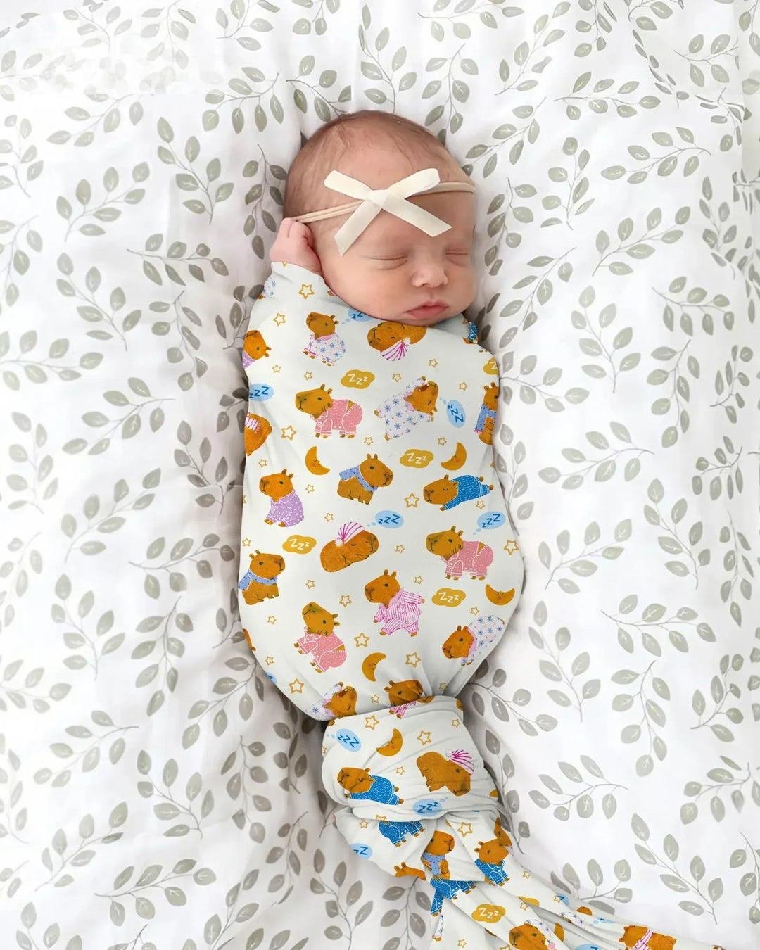 Capyjama Family Matching swaddle blanket