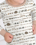 Biblical Noah's Ark Bamboo Two Piece Long Sleeve Pajama Set