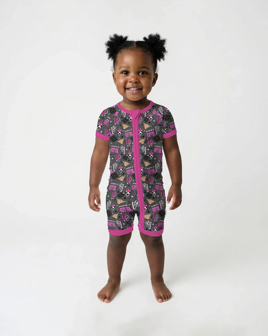 Western Mama & Me Matching Bamboo Shorty Zippy