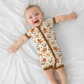 Brushstroke Gingerbread Shorty Zippy , Brushstroke Gingerbread Shorty Zippy - 0-3M