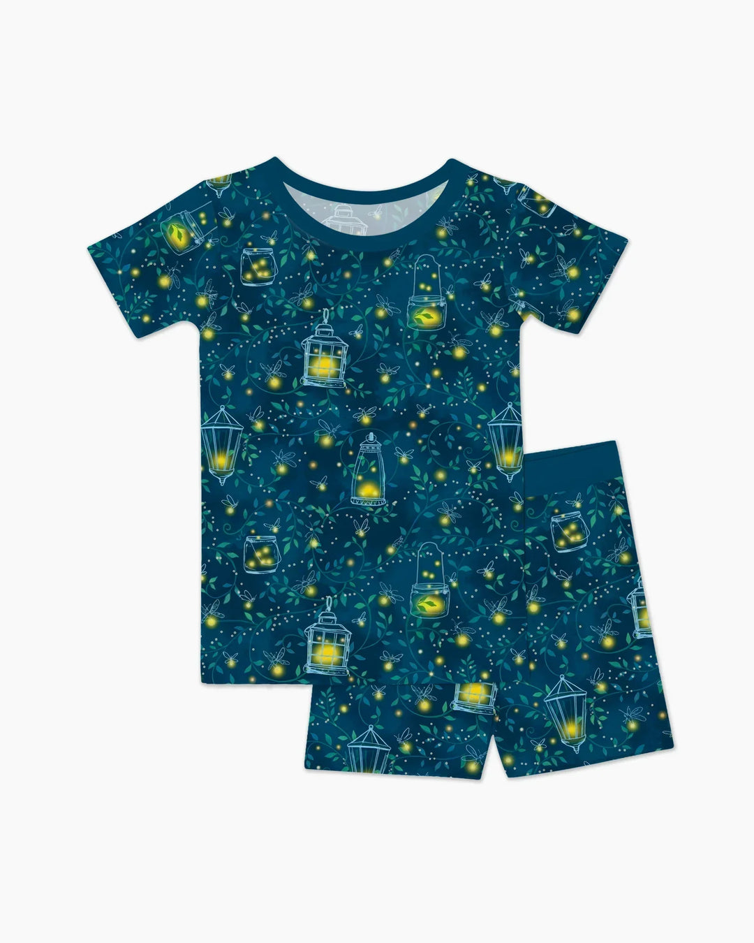 Firefly Evening Forest Bamboo Two Piece Short Sleeve Shorts Pajama Set