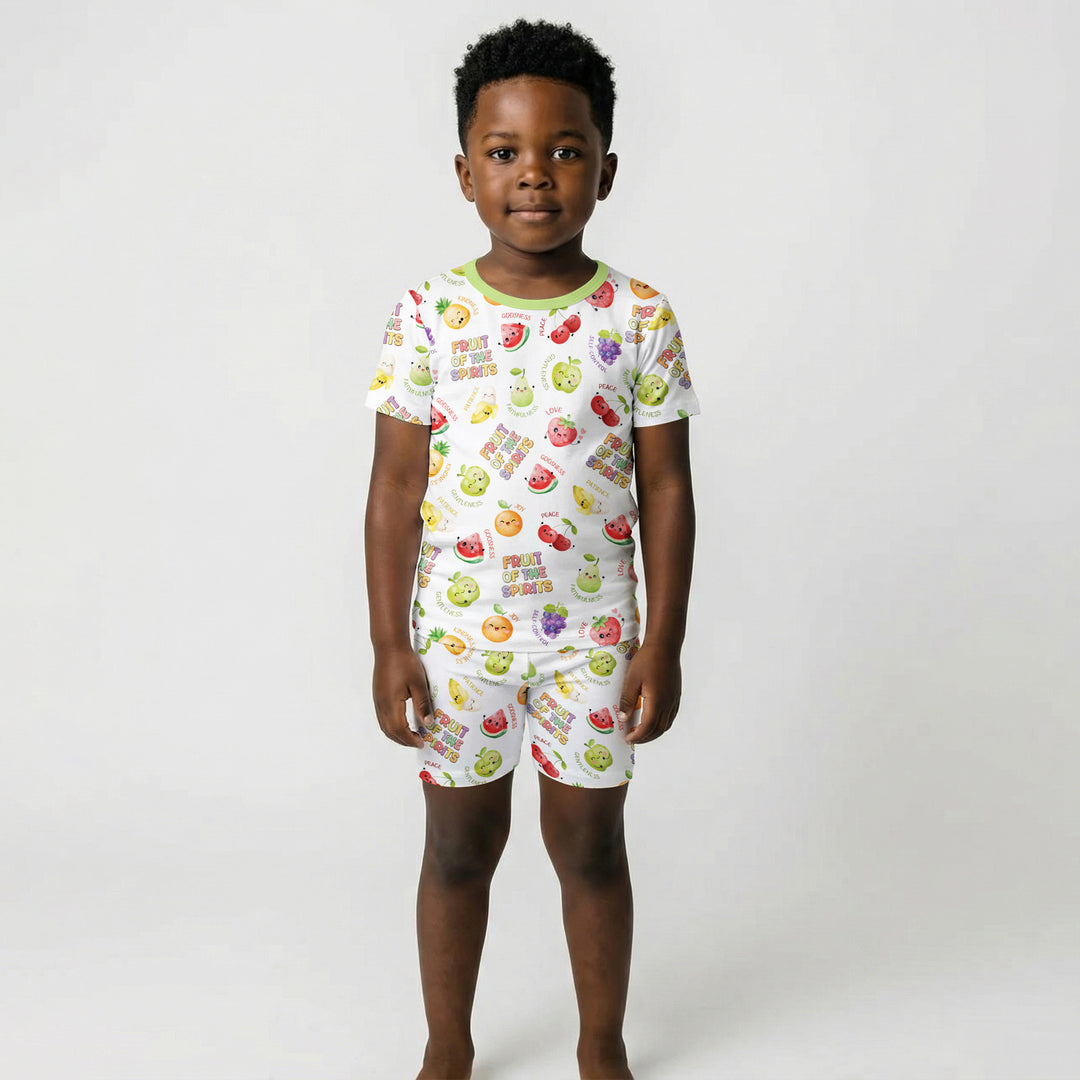 Fruit of the Spirit Two Piece Short Sleeve Shorts Pajama Set