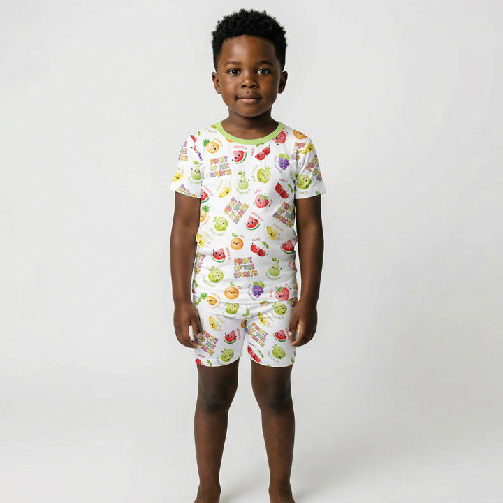Fruit of the Spirit Two Piece Short Sleeve Shorts Pajama Set