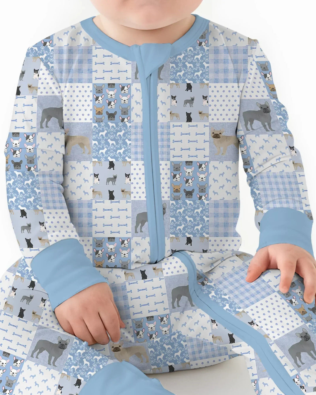 Frenchies Patchwork Family Matching Convertible Zippy