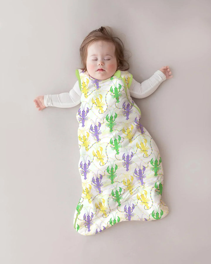 Mardi Gras Crawfish Family Matching Bamboo Sleep Bag