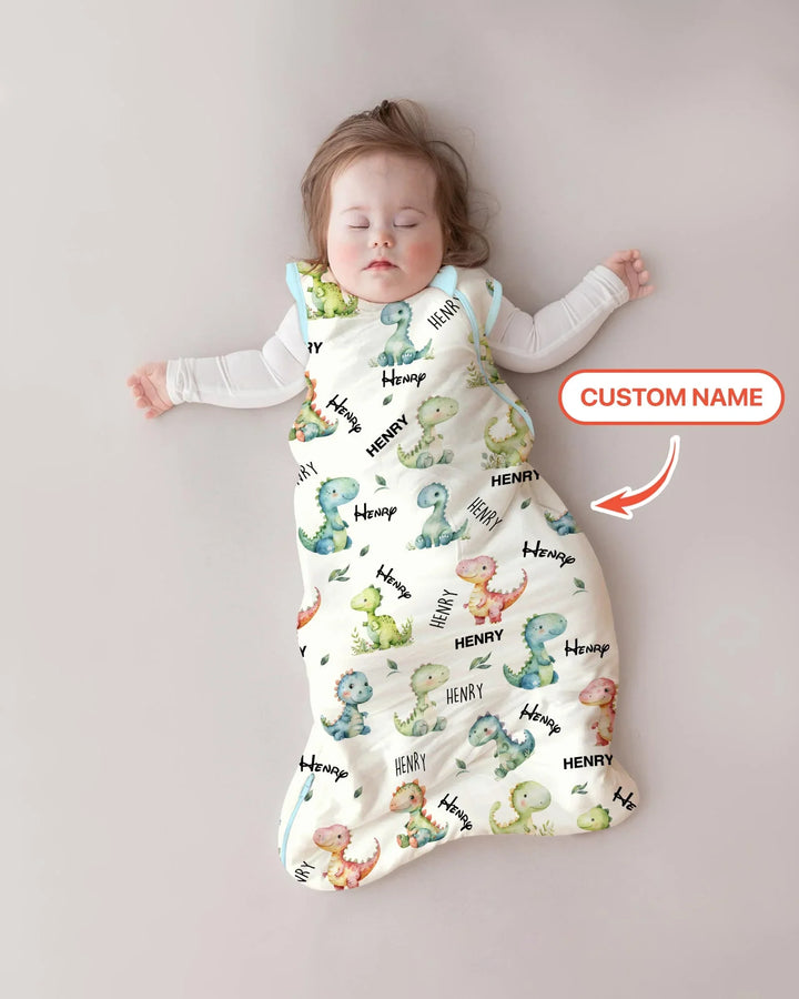 Dinosaur Custom Name Sleep Bag