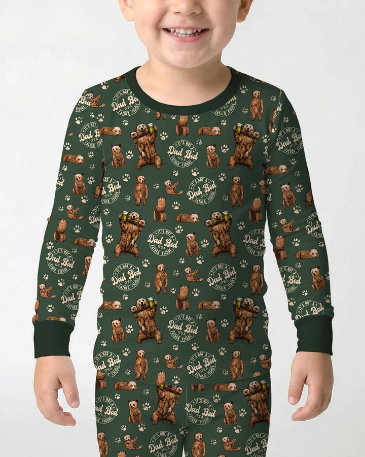 Daddy Bear It's Not A Dad Bod Bamboo Two Piece Long Sleeve Pajama Set