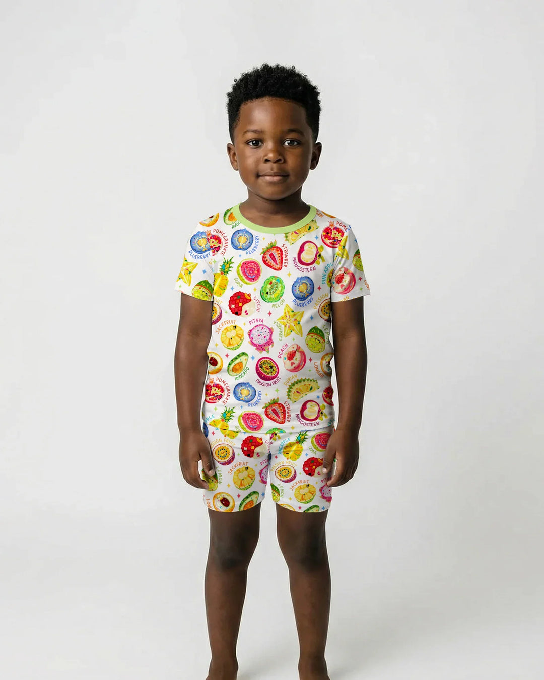 Conjunto de pijama de dos piezas de bambú Juicy World de manga corta y pantalones cortos