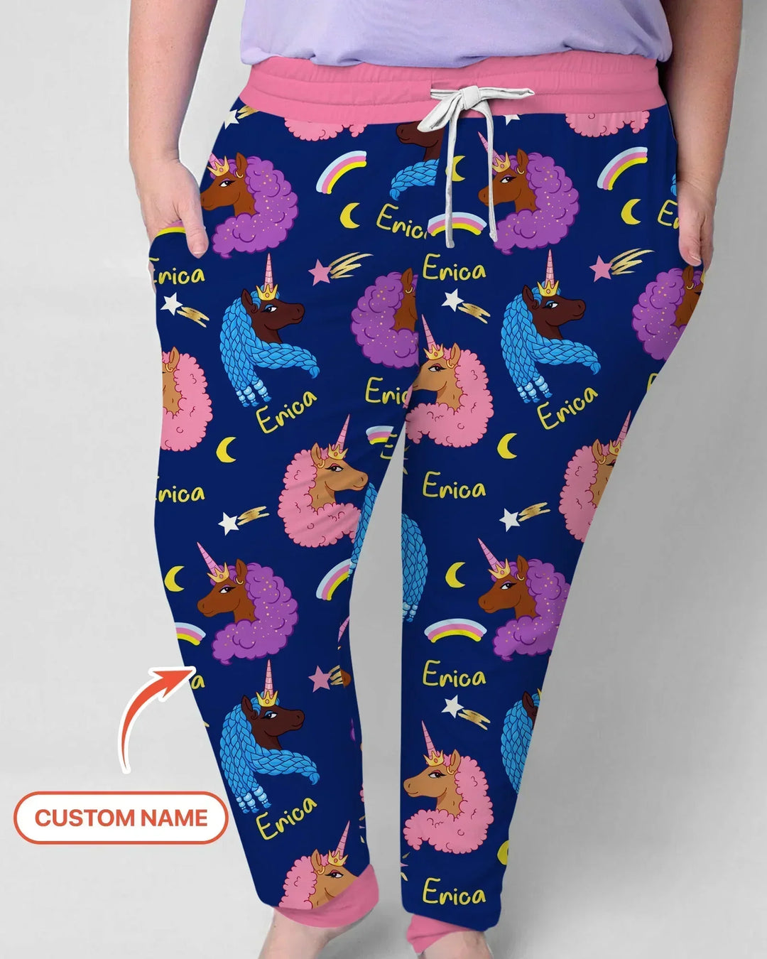 African Astro Unicorn Women Pajama Set