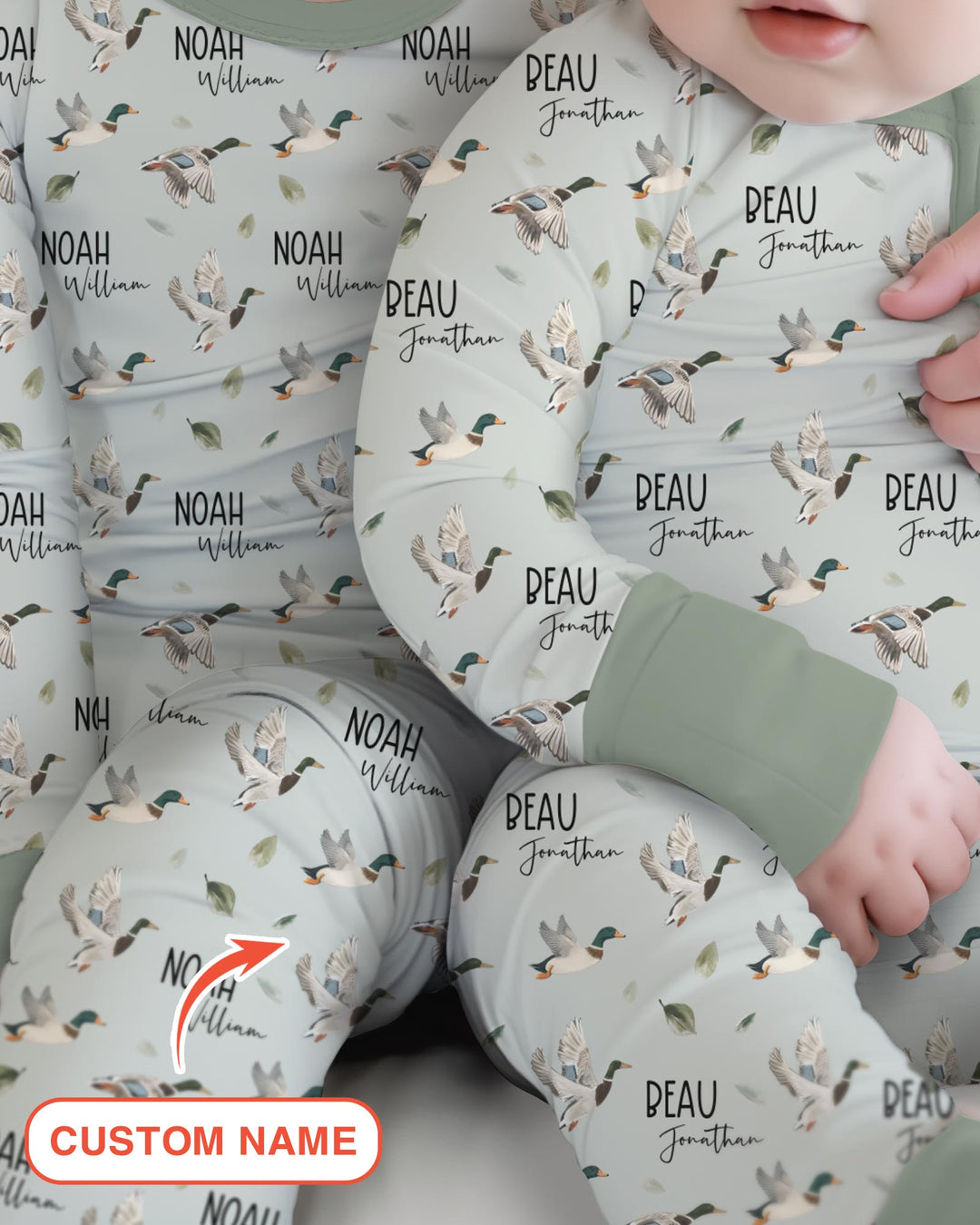 Custom Name Mallard Duck Convertible Zippy