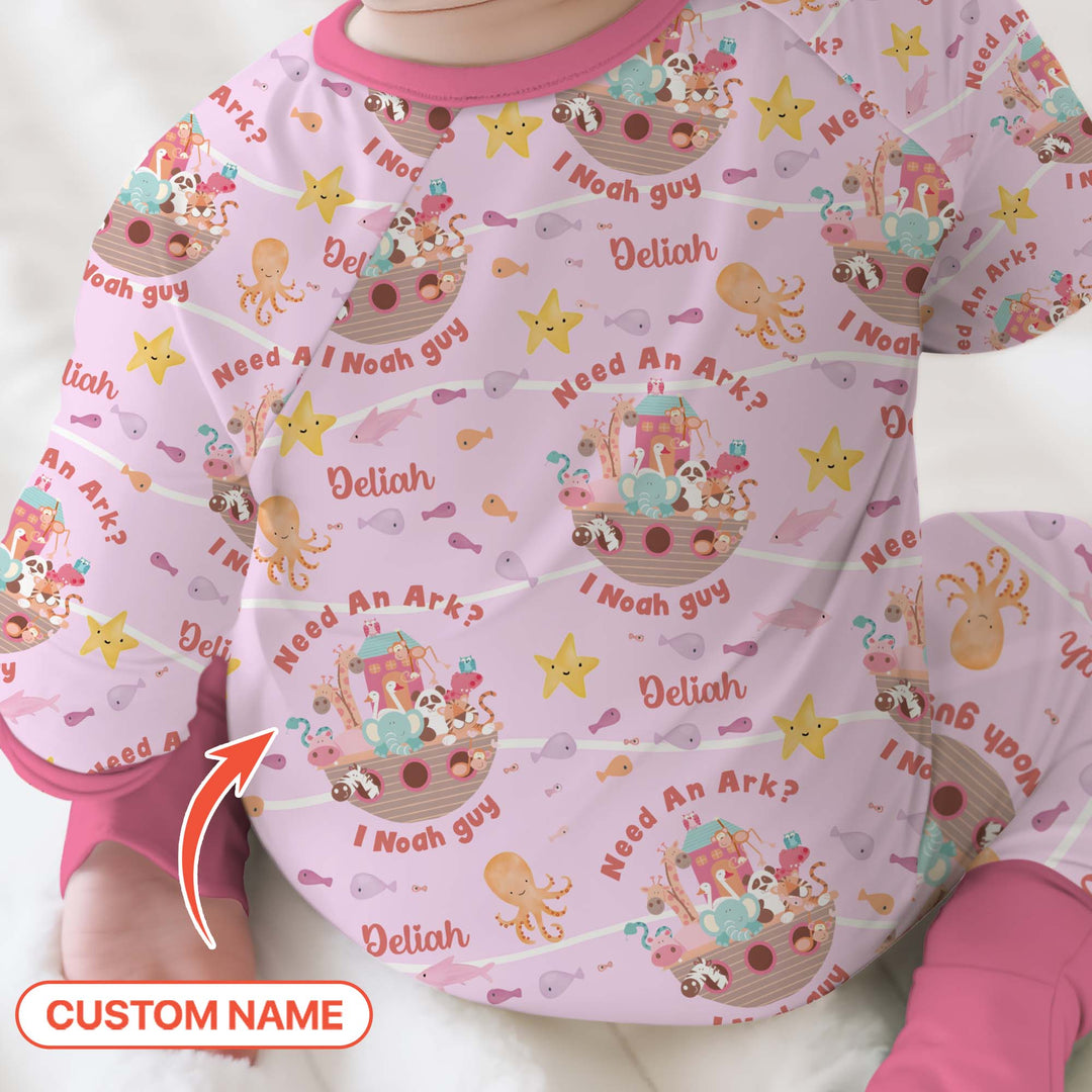 Noah’s Ark Custom Name Girl Convertible Zippy