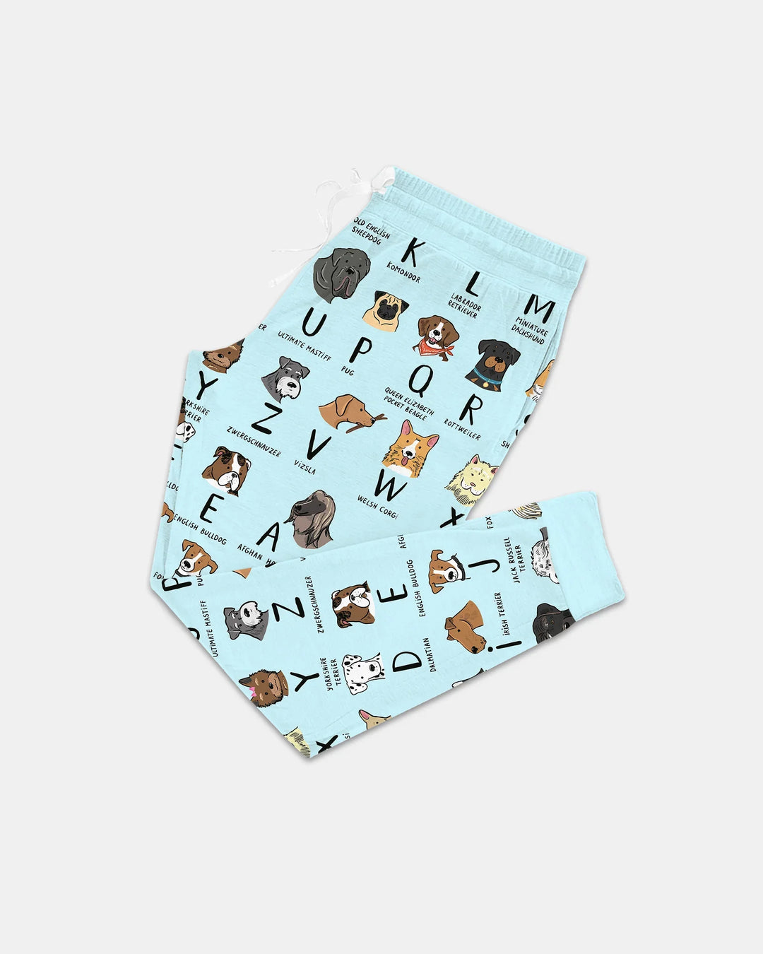 Funny Dogs Alphabet Women Pajama Set